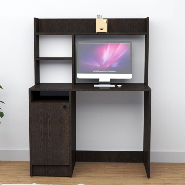 SAMT Wooden Study Table with Hutch & Bottom Storage - Image 2