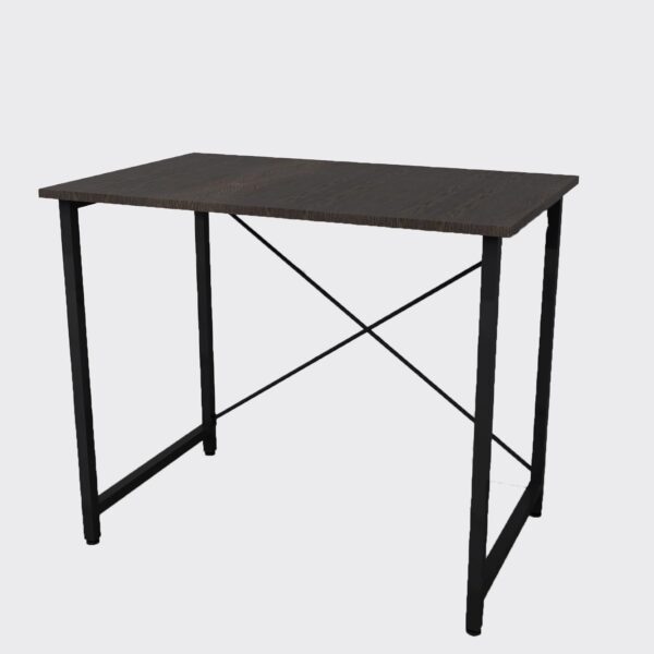Wooden Study Table with Metal Frame - Image 3
