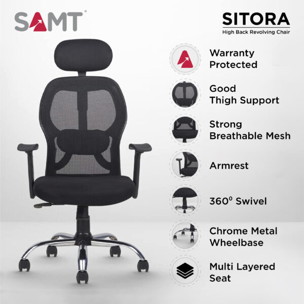 Mesh High Back Office Chair/Study/Computer/Revolving Chair - Image 2