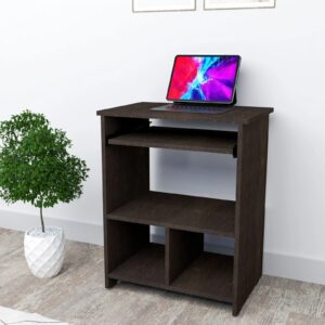 Study table/Computer Desk Engineered Wood (Straight, Finish Color - BROWN, DIY(Do-It-Yourself))